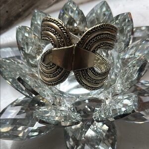 Chico’s Intricate Gold Sculptural Bracelet